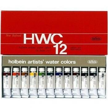 12 color set Holbein transparent watercolors