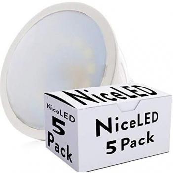Greenice | Pack 5 Bombilla LED GU10 2835SMD 6W 500Lm 30.000H | Blanco Natural