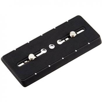 Placa de Liberación Rápida Gitzo GS5370LB, Tipo B, Larga (143mm), 3/8 Rosca, Accesorios para Trípode en Aluminio Negro
