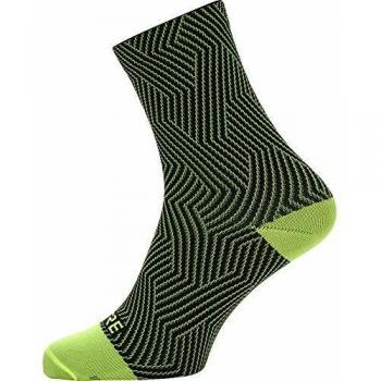 GORE WEAR C3 Calcetines para ciclismo unisex, Talla: 41-43, Color: amarillo neón/negro
