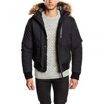 Schott NYC TORNADO - Parka para hombre, color negro, talla Medium