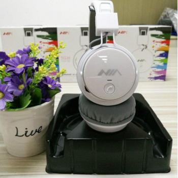 Auriculares Estéreo Plegables Bluetooth NIA Q8 con Micrófono, Soporte para Tarjeta TF y Radio FM