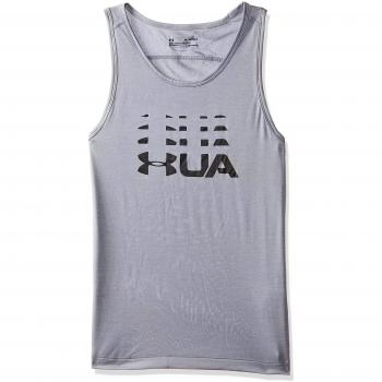 Under Armour Ua Tech Graphic, Camisa para Hombre, Gris