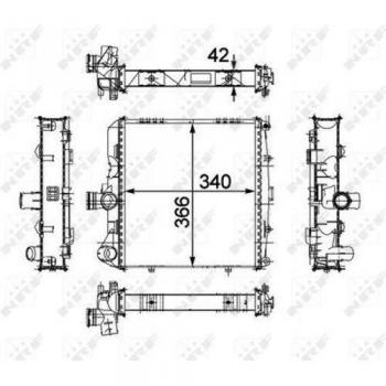Radiador de Refrigeración del Motor NRF 58486
