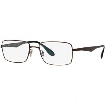 Ray-Ban 0Rx6329, Monturas de Gafas para Hombre, Dark Brown, 55