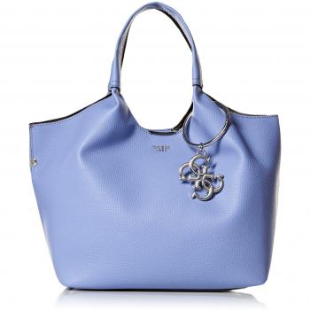 Guess - Flora, Shoppers y bolsos de hombro Mujer, Azul