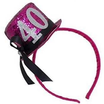 Party Fiesta Diadema Gorrito Fucsia40