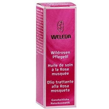 Weleda Aceite de Rosa Mosqueta 10 ml - Mini formato, aceite natural para el cuidado de la piel, rico en ácidos grasos esenciales y antioxidantes, ideal para cicatrices y estrías
