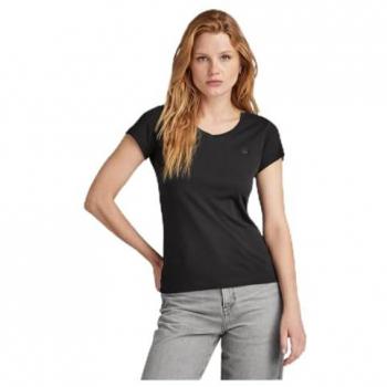 G-Star Eyben Slim V T 2.0 Short Sleeve T-Shirt Dark Black Women's XS