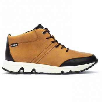 Pikolinos Botines de piel FERROL M9U - Botines de hombre de piel con suela extraligera y plantilla acolchada Memory Foam