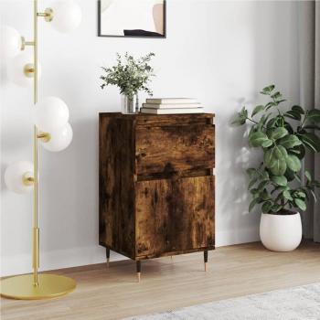 Aparador de madera de ingeniería roble ahumado 40x35x70 cm - Mueble de Almacenaje de Salón, Buffet para salón, Armario Auxiliar, Armario de Almacenamiento