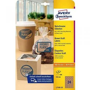 AVERY Zweckform L7105-25 - Etiquetas de papel de estraza
