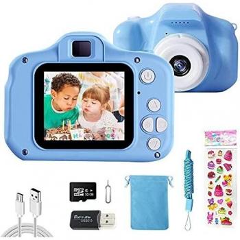 CHENAN Cámara Digital para Niños 1080P Cámara de Fotos para Niños Juguete Regalos Ideales para Niños Niñas de 3-10 Años con Tarjeta de Memoria Micro SD 32GB