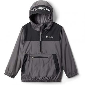 Columbia Bloomingport Windbreaker Chaqueta, Unisex niños, Grey, XL