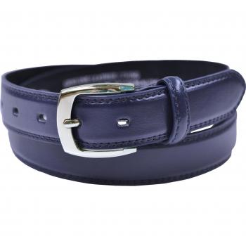 Ossi forrado en piel de 28 mm de cinturón para niños - Azul oscuro 3XS
