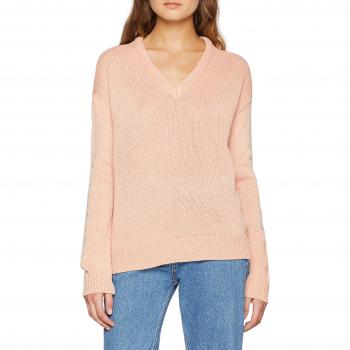 Vero Moda Vmlolly LS V-Neck Blouse Boo, suéter para Mujer, Rosa