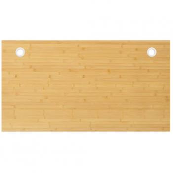 Tablero de escritorio de bambú 110x60x2,5 cm Marrón