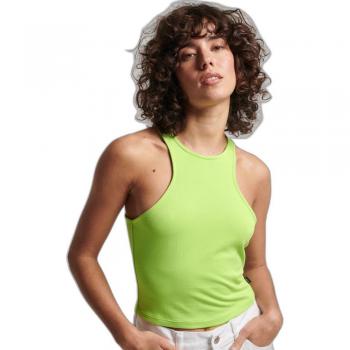 Camiseta sin mangas de punto Racer Studios para mujer Superdry verde (L), Casual, Modal