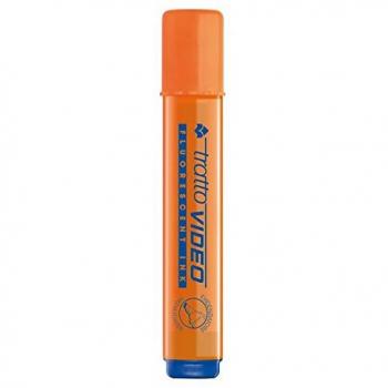 Evidenciador Fluorescente Tratto Video Arancione - Punta 1-5 mm - Instrucción Rápida - Conf. 20 Piezas