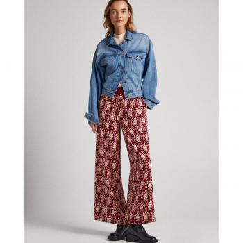 Pantalón Pepe Jeans Galya para mujer con estampado ornamental y cintura elástica