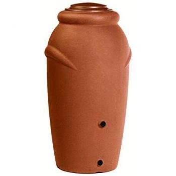 Prosperplast Aqua Can Barril de agua de lluvia 210L Aquacan Baby de plastico en color terracota 59,6 largo x 56 ancho x 118,3 altura cm, 59.6x56x118.3 cm