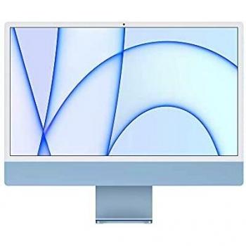 iMac 24 Azul con Chip M1, GPU de 8 Núcleos, 8GB RAM y 256GB SSD, Pantalla Retina 4.5K