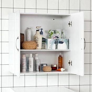Armario Suspendido Blanco con 2 Puertas, L60 x H60 cm, FRG231-W Sobuy