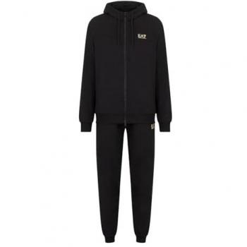Chándal EA7 Emporio Armani para Hombre, modelo 8npv63-pjvrz, color negro, con capucha y cremallera, talla XS