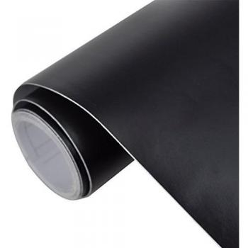 vidaXL Película de Coche Mate Negro Impermeable Burbuja Libre 200 x 152 cm