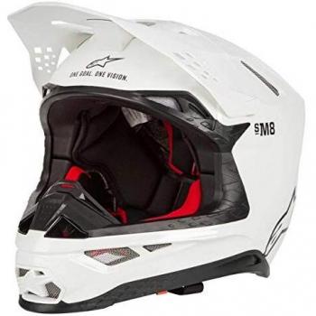 Alpinestars Crosshelm Supertech M8 Solid White-XL