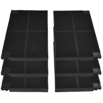 Filtro de carbón activo Allspares (2 piezas) compatible con Electrolux MCFE16, AEG Zanussi EFF55 y Franke Faber 1120016758