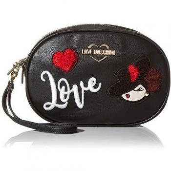 Love Moschino Jc4092pp18lp0000, Bolso de mano Unisex Adulto, Negro