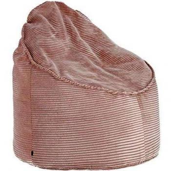 Kave Home - Puf Wilma Ø 80 cm Pana Rosa