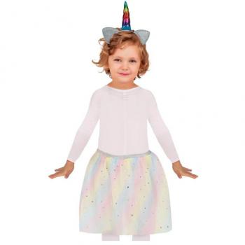 Kit de Unicornio infantil: Diadema, Varita y Tutú