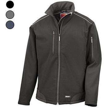 Chaqueta Softshell Ripstop Result con Cordura Negra