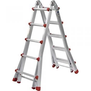Escalera Multifuncional Plegable de Aluminio Resistente 4x5 1,50 m