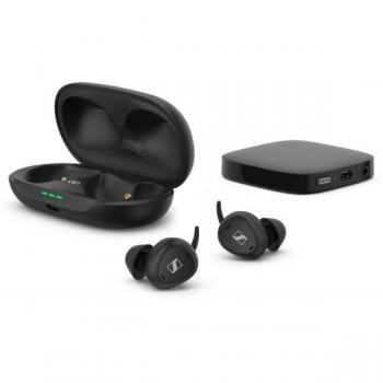 Auriculares Inalámbricos Sennheiser TV Clear Set - Intraurales con Cancelación de Ruido Pasiva y Bluetooth, Color Negro