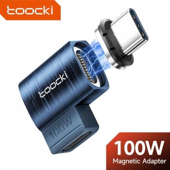 Toocki 100W Magnetic USB Type C OTG Fast Charging Adapter