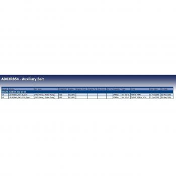 Correa Trapecial Poli V Multi-Rib AD03R854 de Blue Print