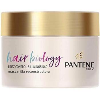 Pantene Pro-V Hair Biology Frizz Control & Luminosidad Mascarilla 160 ml, Para Pelo Encrespado O Seco Y Pelo Teñido