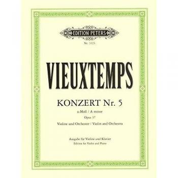 Concierto nº 5 en La menor Op.37 para Violín y Piano de Vieuxtemps (Edición Fernández Arbos)