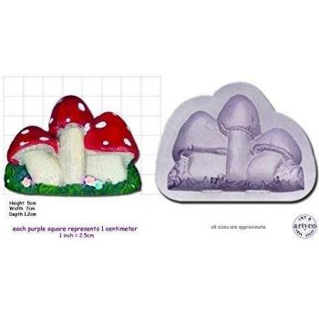 Toad Taburetes Seta venenosa Craft Fondant Fimo Resina Sculpey molde de silicona