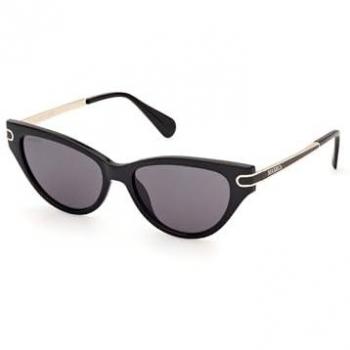 Max & Co Shiny Black Smoke Sunglasses 54mm