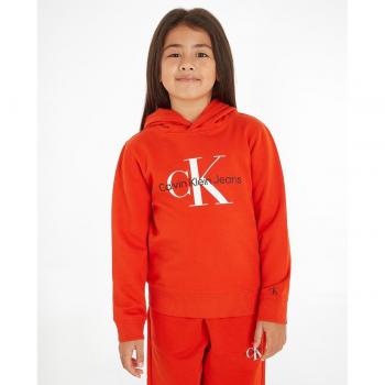 Calvin Klein Sudadera de niño roja con capucha