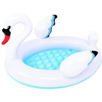 Saica- Swan Baby Pool, Color Blanca/Azul
