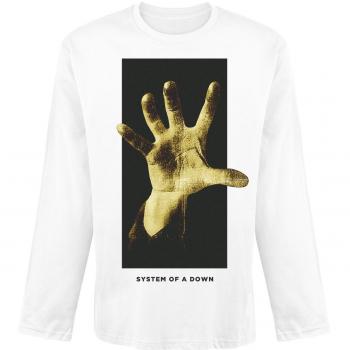 System Of A Down Grabbing Hand Manga larga Blanco XXL