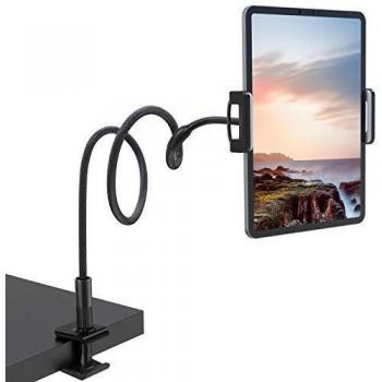 Nulaxy Soporte Tablet, Multiángulo Soporte Tablet : Soporte con Cuello de Cisne para Pad 2019 Pro 10.5/9.7, para Pad Mini 2 3 4, para Pad Air 2 3, para Phone - Negro