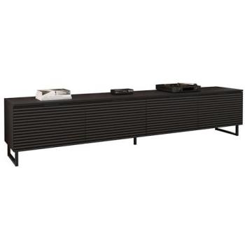 Mueble de TV Sarasota M103, 200x40x33cm, Negro y Grafito
