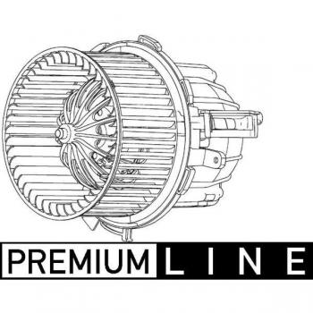 Ventilador de Habitáculo MAHLE ORIGINAL AB 115 000P para Audi