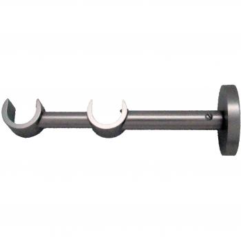 Soporte Doble Frente 20/20mm Cromo Satinado